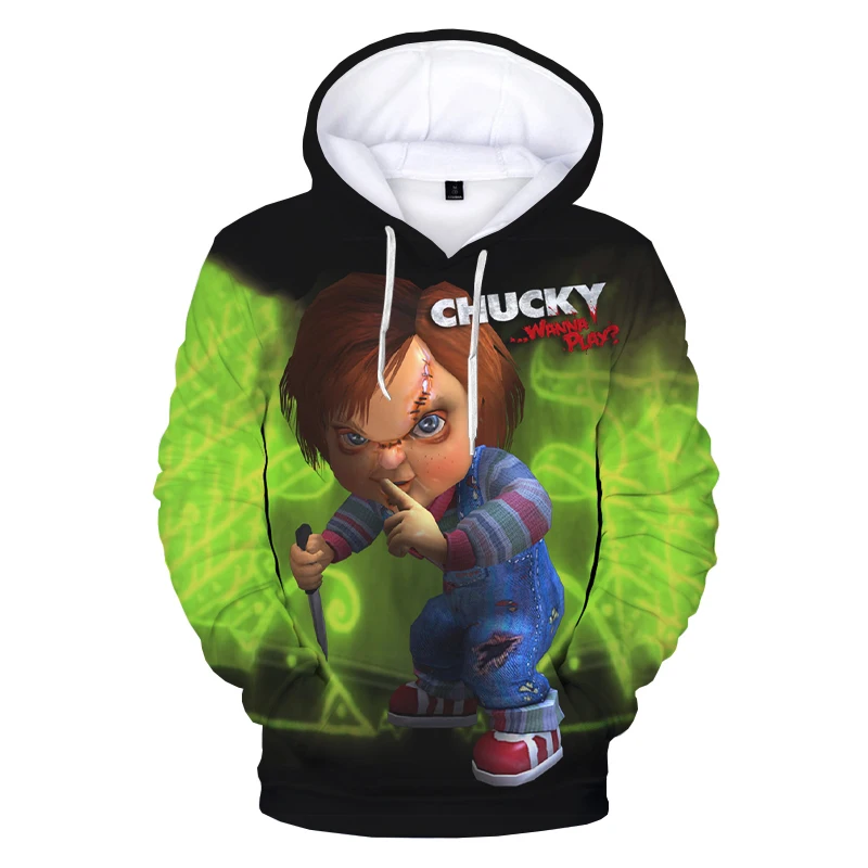 Chuckyho nevěsta 3D Tištěné Mikina Mikiny Muži Ženy Módní Ležérní Svetr Chucky Harajuku Streetwear Plus Velikost Mikiny - 0