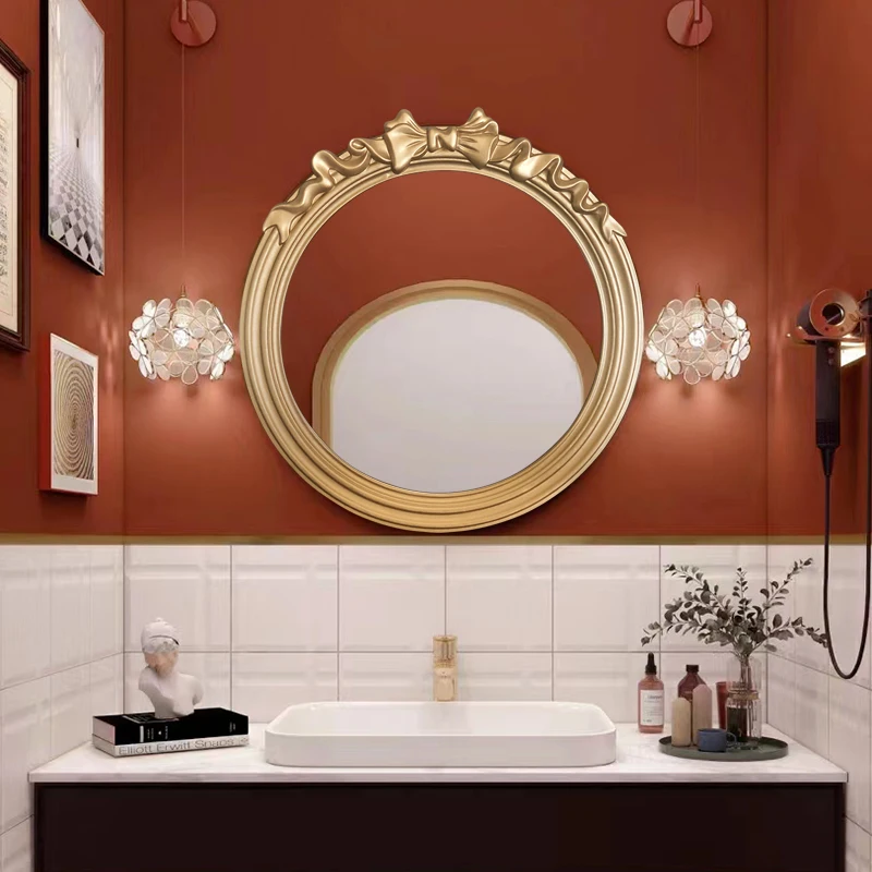 Nekonečné Dekorativní Zrcadla Kola Řemeslné Organické Sprcha Zrcadlo, Make-up, Toaleta Specchi Decorativi Ložnice Dekorace CY50DM - 3