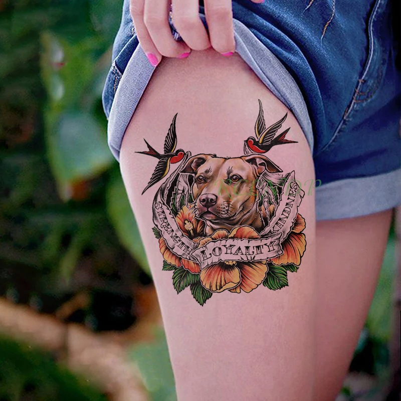Vodotěsný Dočasné Tetování Nálepka Tiger Ptáci dopis falešné tatto flash tetování tatouage temporaire velké velikosti pro ženy, dívka, muži - 1