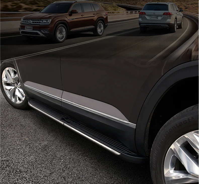 se hodí pro VW Volkswagen Teramont Atlas 2018 2019 2020 2ks vlevo, vpravo Hliníkové nášlapy boční Nášlapy krok baru pedál protector - 5